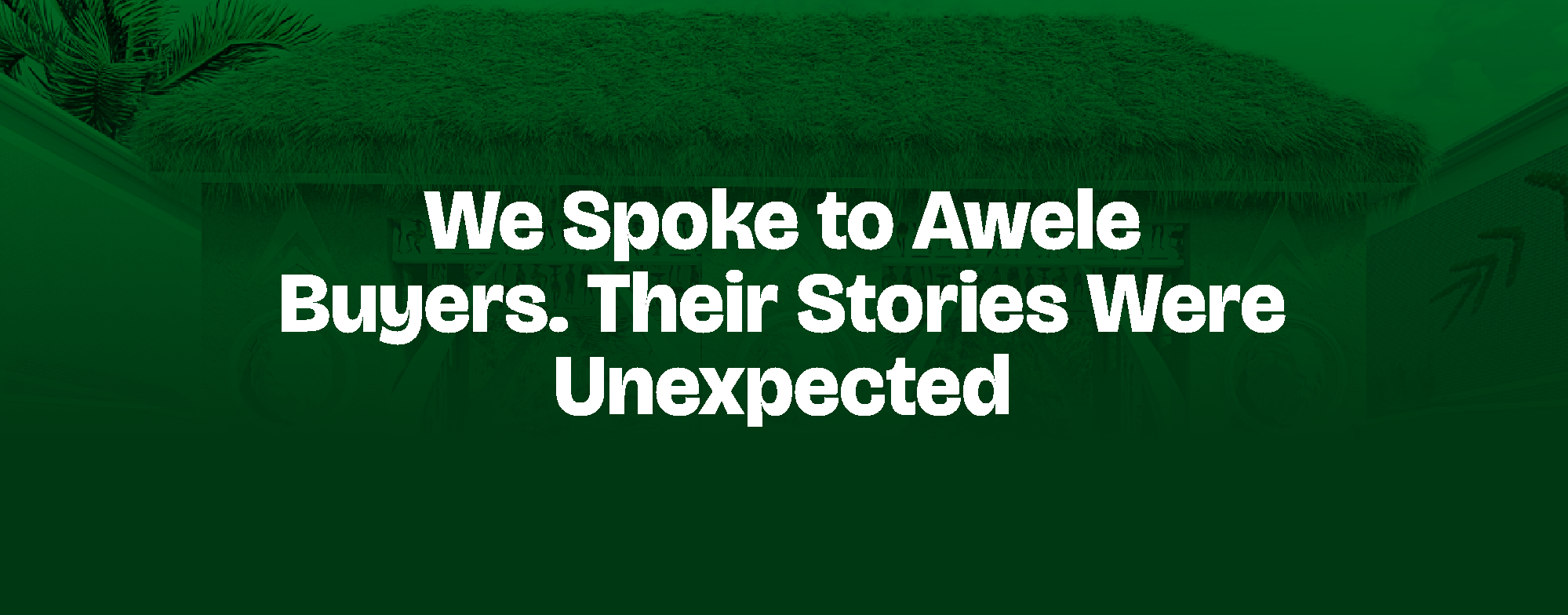 Read more about the article We Spoke to Awele Buyers. Their Stories Were Unexpected