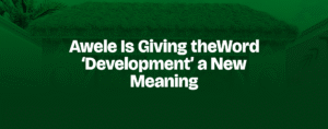 Read more about the article Awele Is Giving the Word ‘Development’ a New Meaning