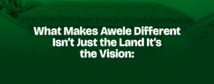 Read more about the article What Makes Awele Different Isn’t Just the Land — It’s the Vision