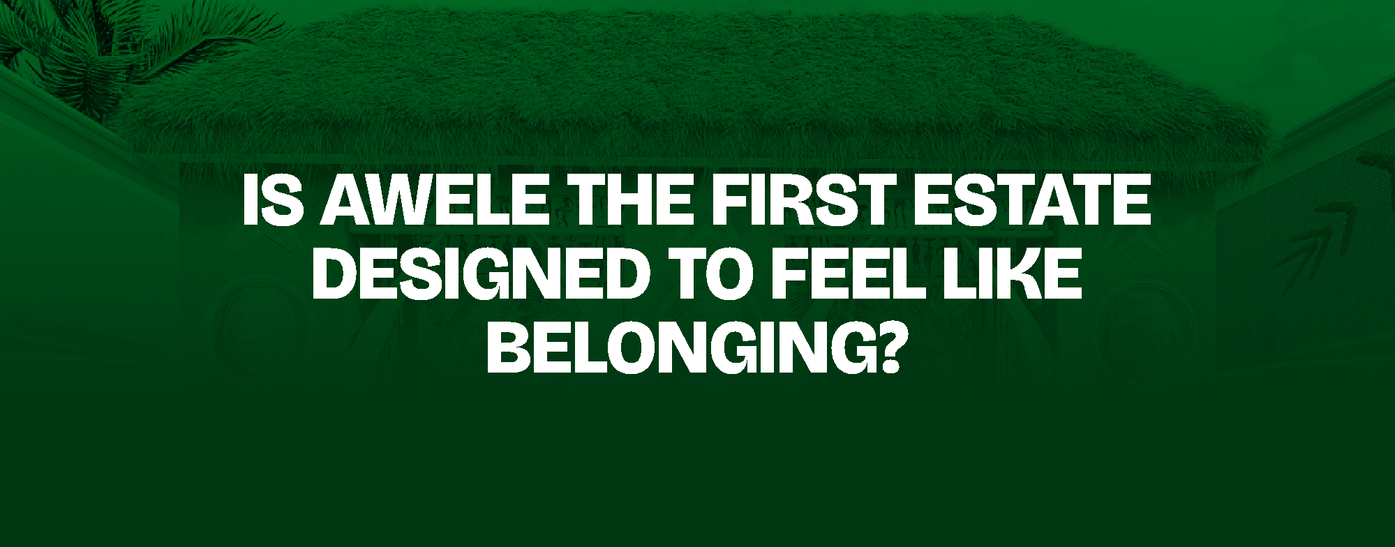 Read more about the article IS AWELE THE FIRST ESTATE DESIGNED TO FEEL LIKE BELONGING?